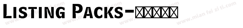 Listing Packs字体转换